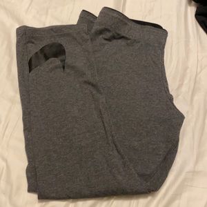 Nike cropped leggings, Size large.